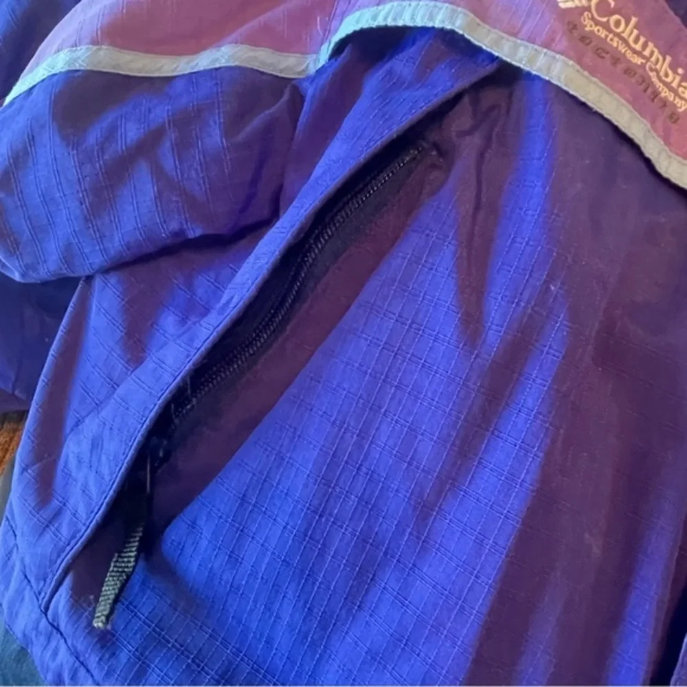 Columbia VTG 80s Ski Jacket Dopamine Dressing Purple & Blue, Women's Size XL - Picture 11 of 16